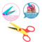 Color Lace DIY Scissors 67in Comfortable Grip Wavy Pattern Art Safety Scissors 4