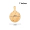 Round Bamboo Pizza Board With Handle 610in MultiUse Serving Cutting Tray 8