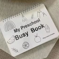 preschool busy book activity binder for early learning