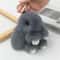 Fluffy Bunny Fur Pom Pom Keychain Soft Cute Rabbit Bag Charm 7