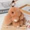 Fluffy Bunny Fur Pom Pom Keychain Soft Cute Rabbit Bag Charm 10