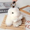 Fluffy Bunny Fur Pom Pom Keychain Soft Cute Rabbit Bag Charm 11