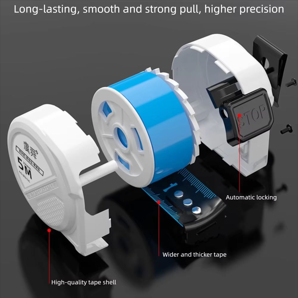 Blue Portable Tape Measure 98164246328ft WearResistant Auto Lock Measuring Ruler 3