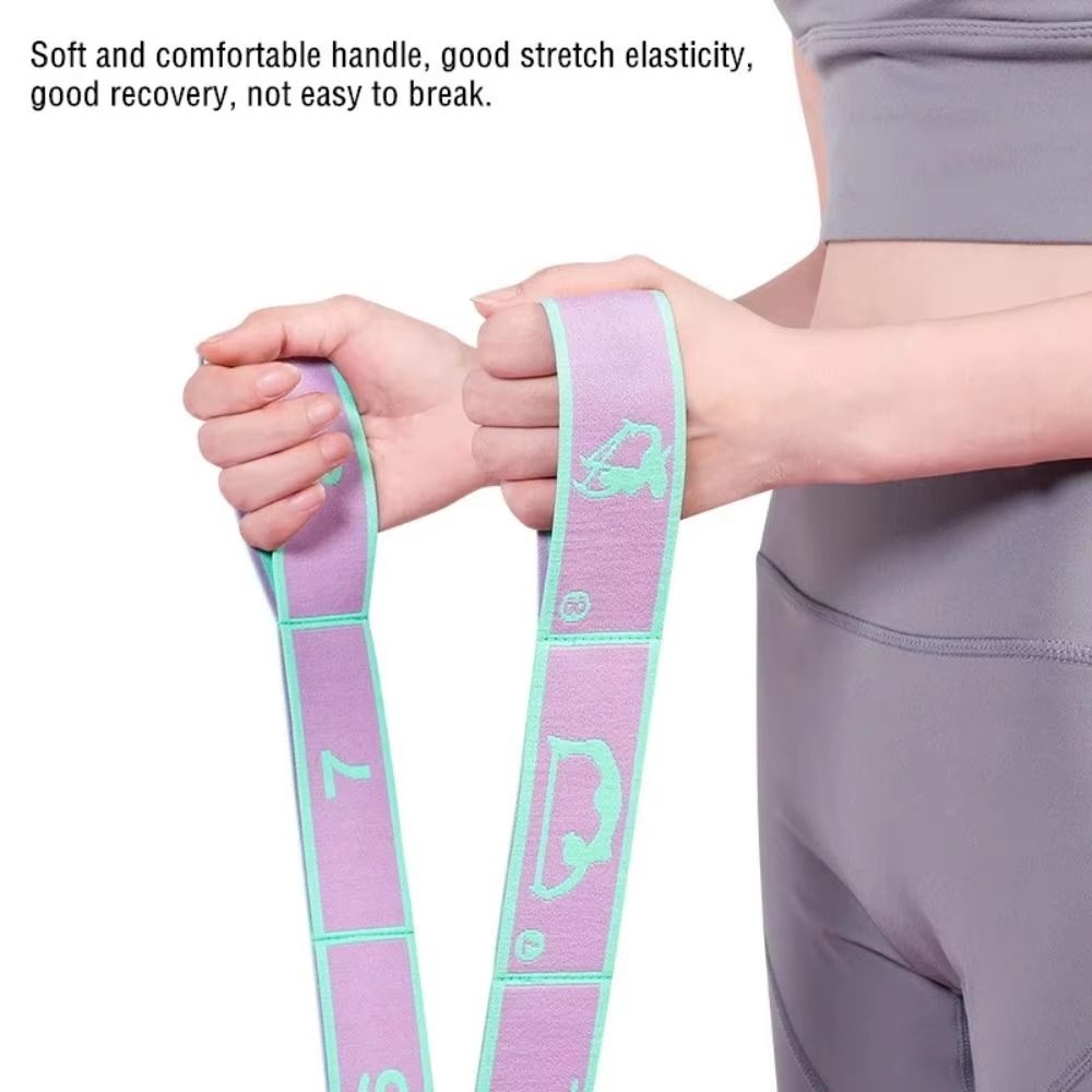 Elastic Yoga Stretching Belt Resistance Band 66ft Pilates Pull Strap For Flexibility 2