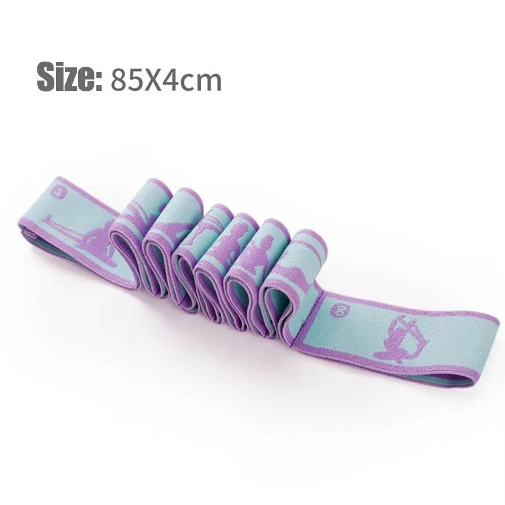 Elastic Yoga Stretching Belt Resistance Band 66ft Pilates Pull Strap For Flexibility 5