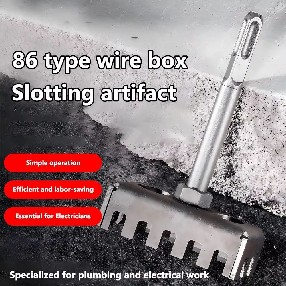 MultiFunction Portable Square Hole Punch Tool For Drills And Slot Cutting 0