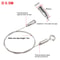 Adjustable Stainless Steel Suspension Wire Rope Lanyard Kit 1666ft Retractable Locking Cable 12