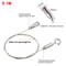 Adjustable Stainless Steel Suspension Wire Rope Lanyard Kit 1666ft Retractable Locking Cable 13