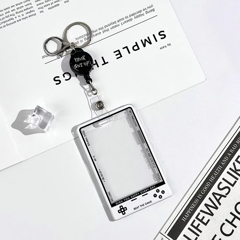 Transparent Kpop Photocard Holder With Lanyard Student ID Card Protector Display Case 9