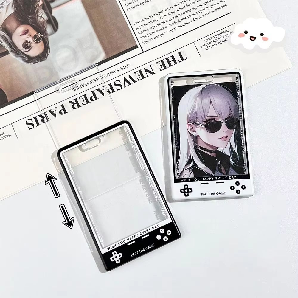 Transparent Kpop Photocard Holder With Lanyard Student ID Card Protector Display Case 3