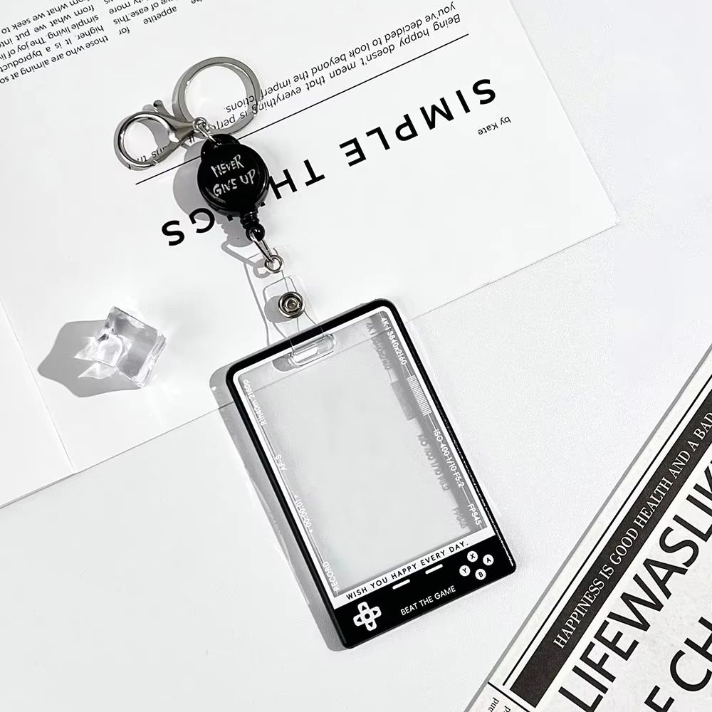 Transparent Kpop Photocard Holder With Lanyard Student ID Card Protector Display Case 6