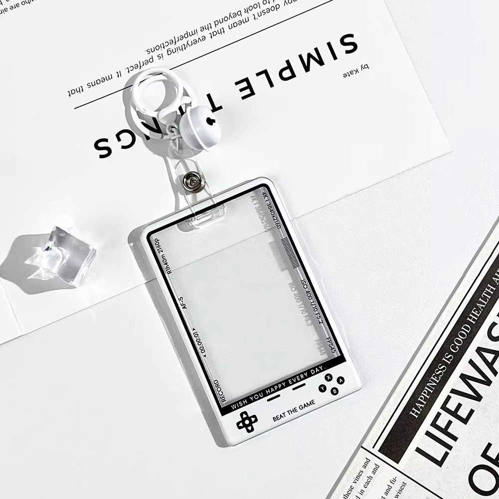 Transparent Kpop Photocard Holder With Lanyard Student ID Card Protector Display Case 7