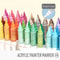 Acrylic Liquid Marker Pens Set 9 Colors For Drawing Painting Graffiti Art 1