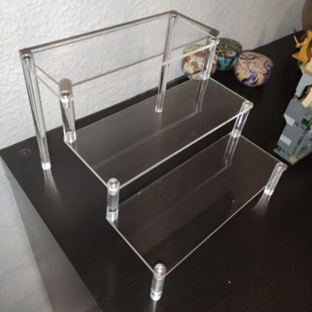 Acrylic Display Stand 15 Tier Transparent Rack For Cupcakes Perfume Dolls Collectibles 0