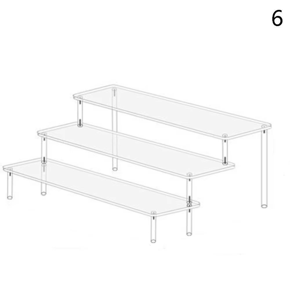 Acrylic Display Stand 15 Tier Transparent Rack For Cupcakes Perfume Dolls Collectibles 12