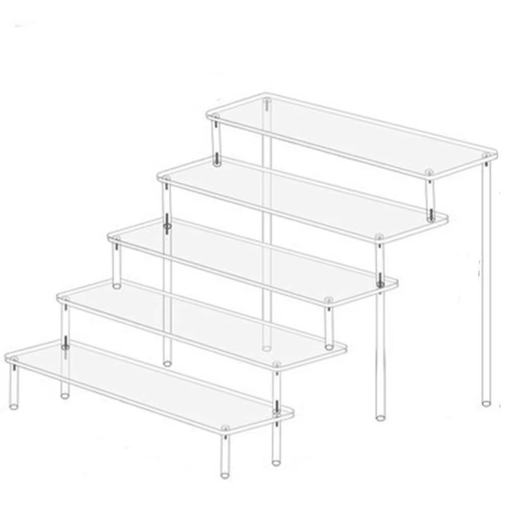 Acrylic Display Stand 15 Tier Transparent Rack For Cupcakes Perfume Dolls Collectibles 14