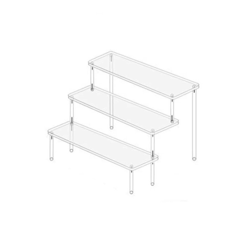 Acrylic Display Stand 15 Tier Transparent Rack For Cupcakes Perfume Dolls Collectibles 18