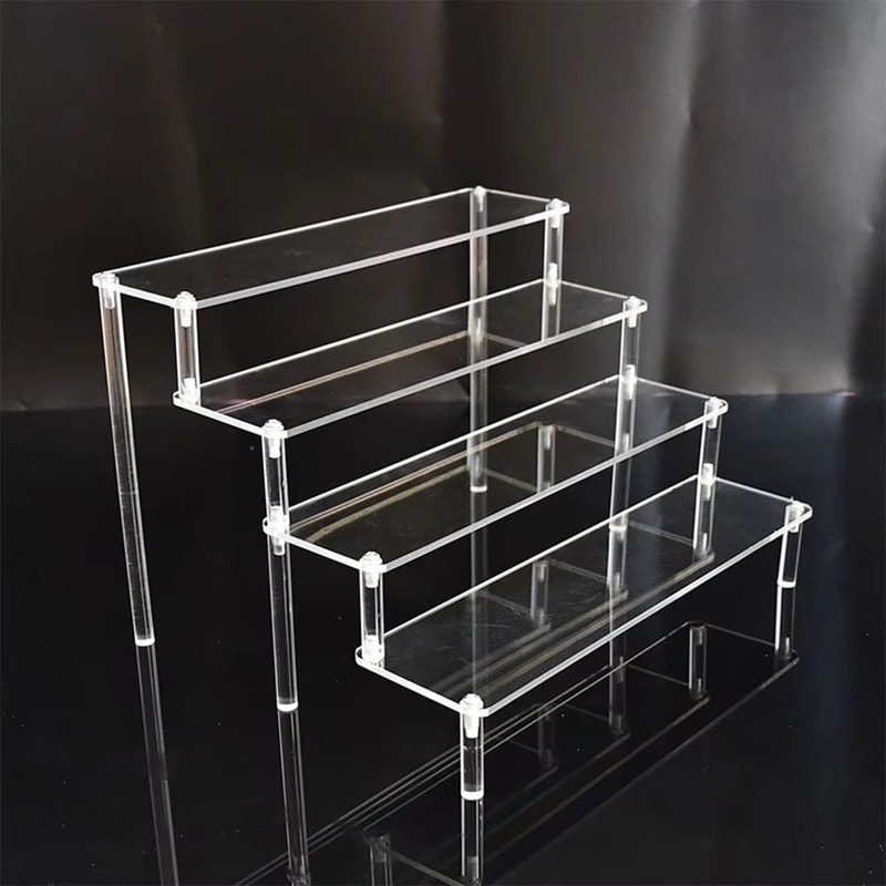 Acrylic Display Stand 15 Tier Transparent Rack For Cupcakes Perfume Dolls Collectibles 3