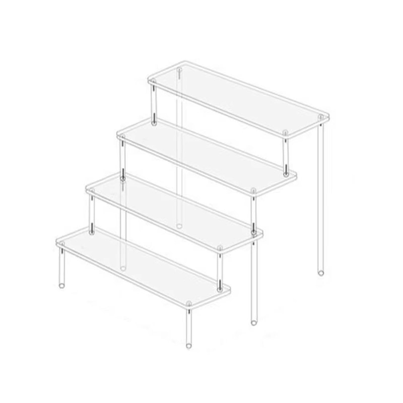 Acrylic Display Stand 15 Tier Transparent Rack For Cupcakes Perfume Dolls Collectibles 19