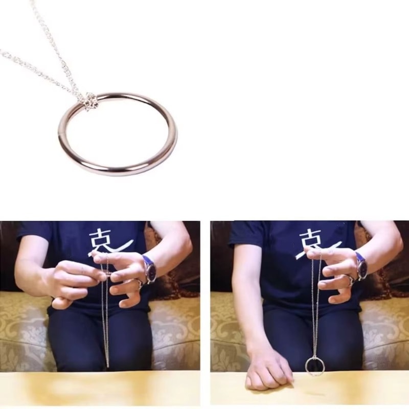 Illusion Magic Ring Chain Set EasyLearn Stage Performance Trick Prop 4