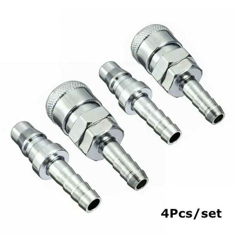 4Piece QuickRelease 031in Gas Hose Copper Connector Set For Motorhome Caravan Garden 6