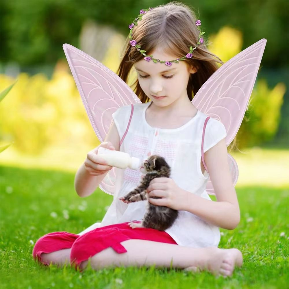 Sparkling Fairy Costume Wings For Kids Adults Halloween Party DressUp 2