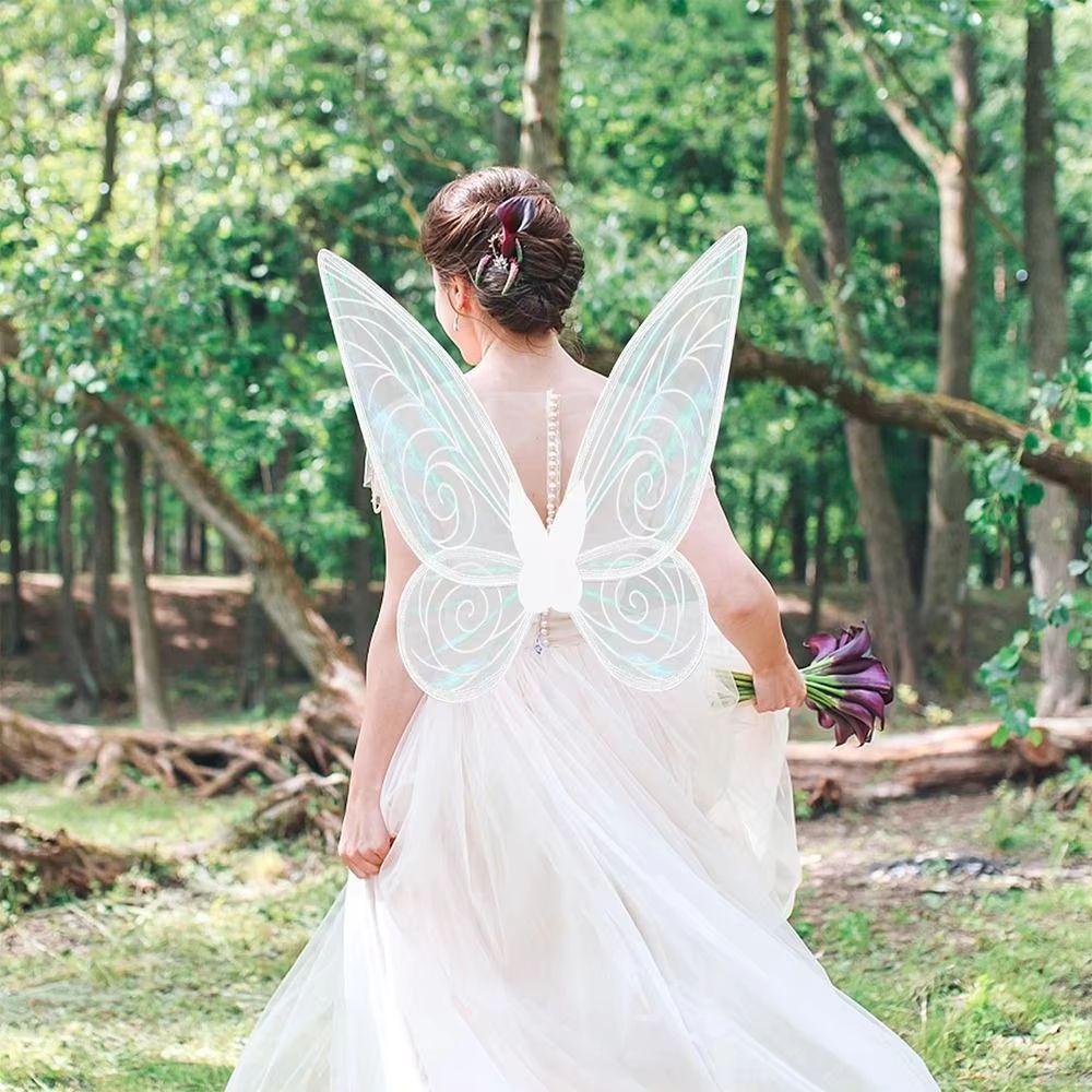 Sparkling Fairy Costume Wings For Kids Adults Halloween Party DressUp 3