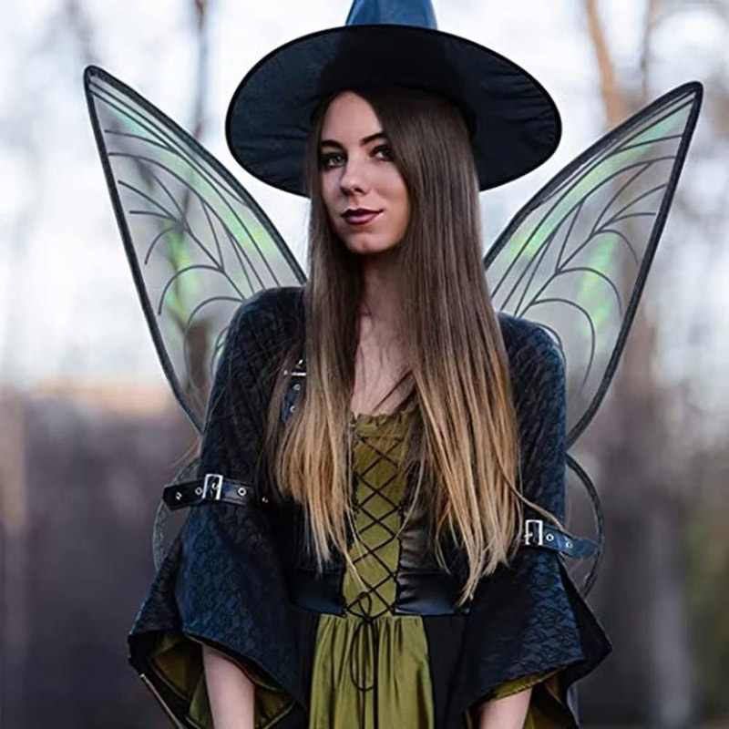Sparkling Fairy Costume Wings For Kids Adults Halloween Party DressUp 4