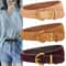 Genuine Leather Suede Womens Belt With Alloy Pin Buckle Retro Luxury Design 0