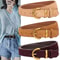 Genuine Leather Suede Womens Belt With Alloy Pin Buckle Retro Luxury Design 0