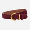 Genuine Leather Suede Womens Belt With Alloy Pin Buckle Retro Luxury Design 15