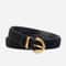 Genuine Leather Suede Womens Belt With Alloy Pin Buckle Retro Luxury Design 7