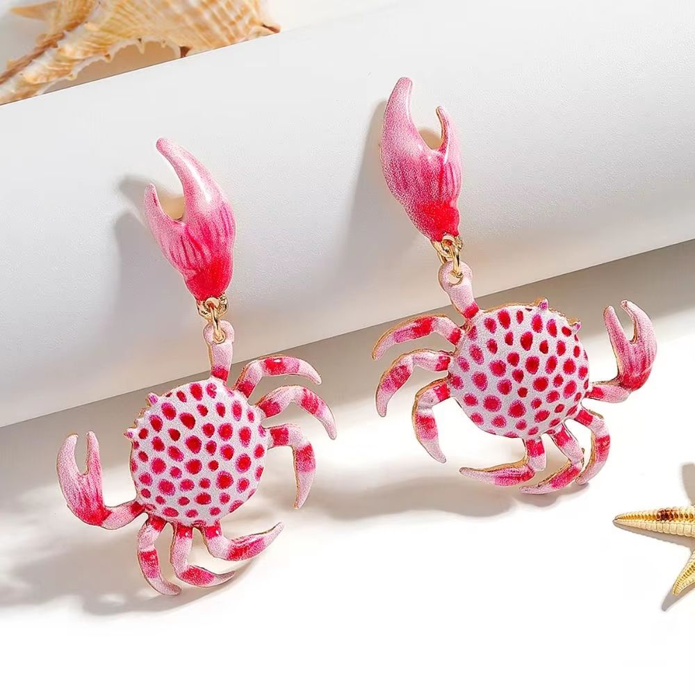 Playful Crab Earrings For Everyday Style Cute Animal Fashion Jewelry 1