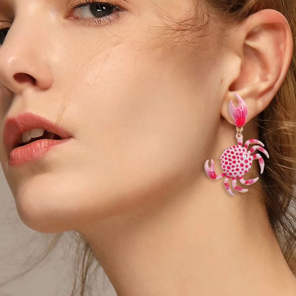 Playful Crab Earrings For Everyday Style Cute Animal Fashion Jewelry 2