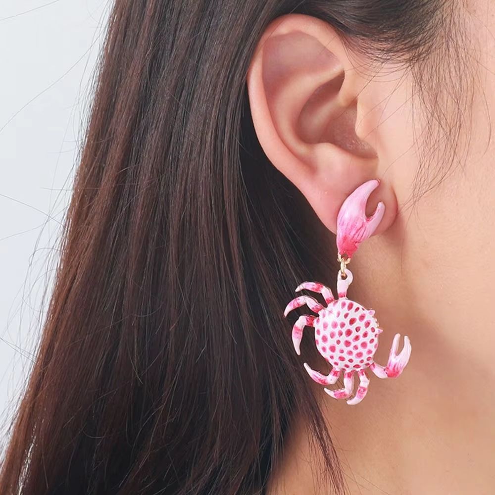 Playful Crab Earrings For Everyday Style Cute Animal Fashion Jewelry 4