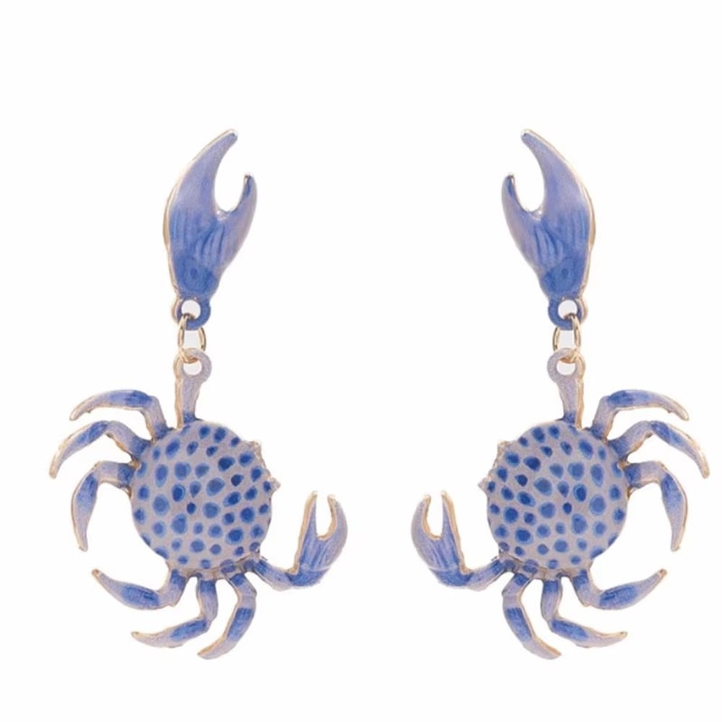 Playful Crab Earrings For Everyday Style Cute Animal Fashion Jewelry 8