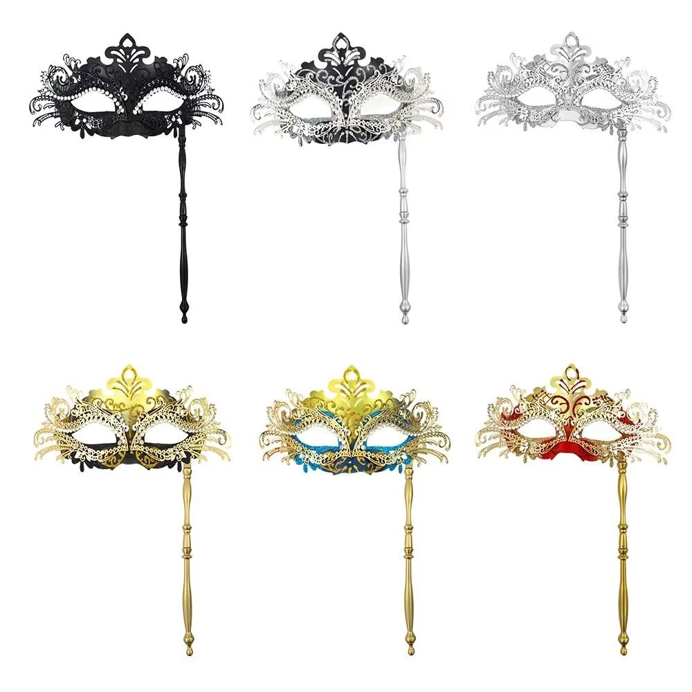 Handheld Venetian Masquerade Mask Elegant Party Costume Accessory 1