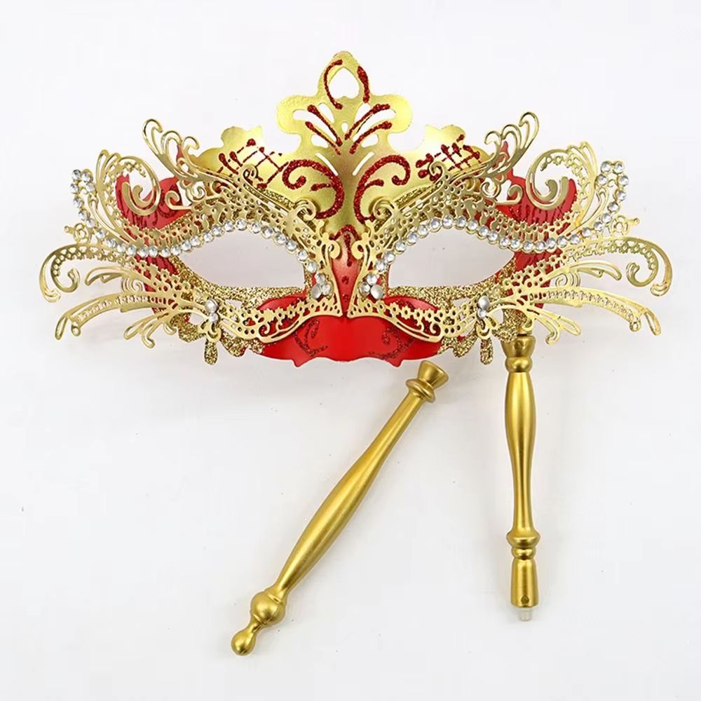 Handheld Venetian Masquerade Mask Elegant Party Costume Accessory 3