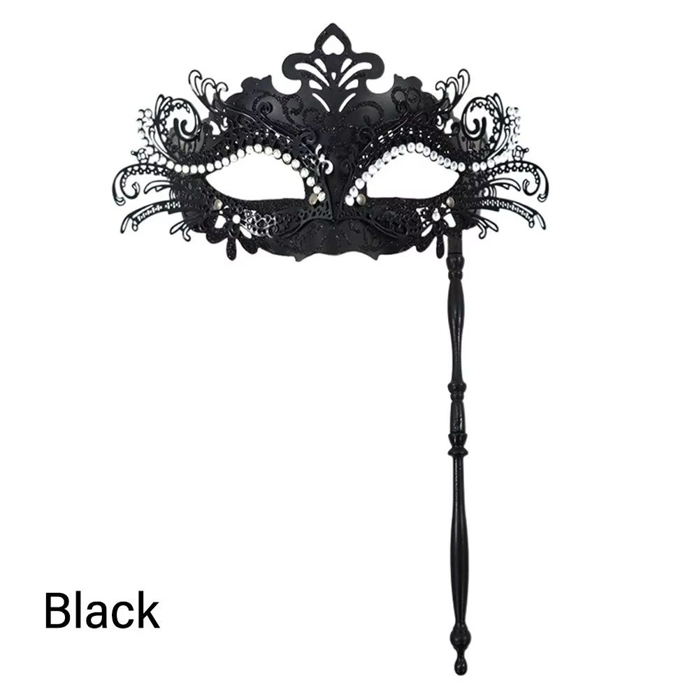 Handheld Venetian Masquerade Mask Elegant Party Costume Accessory 7
