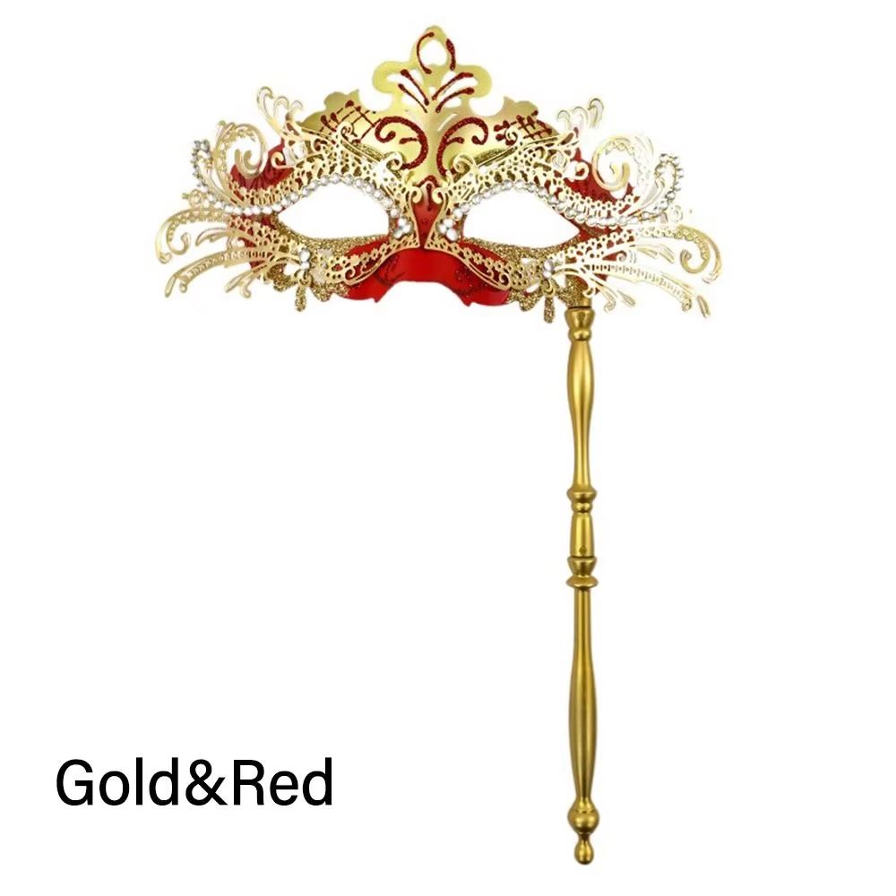 Handheld Venetian Masquerade Mask Elegant Party Costume Accessory 10