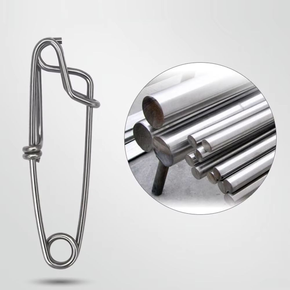 Stainless Steel Fishing Snap And Swivel Quick Pin Connector Set 2