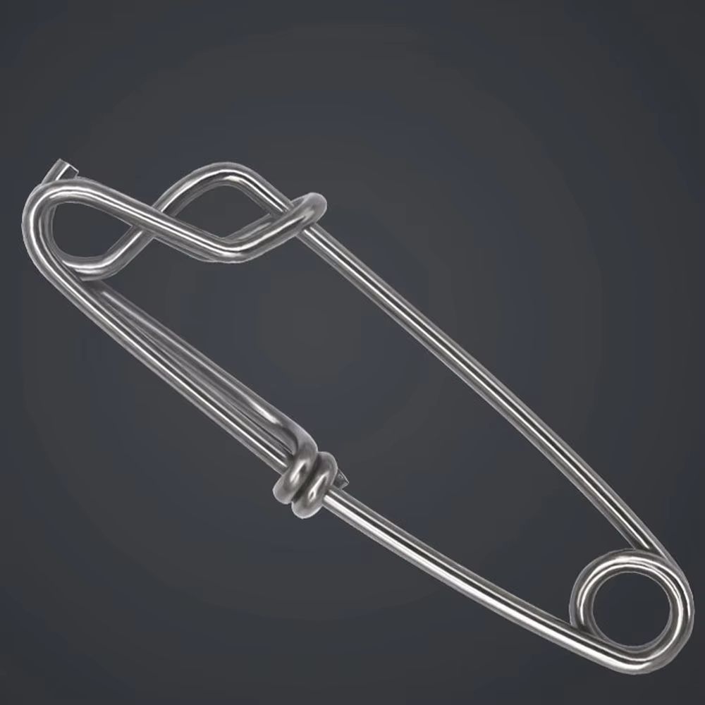 Stainless Steel Fishing Snap And Swivel Quick Pin Connector Set 5