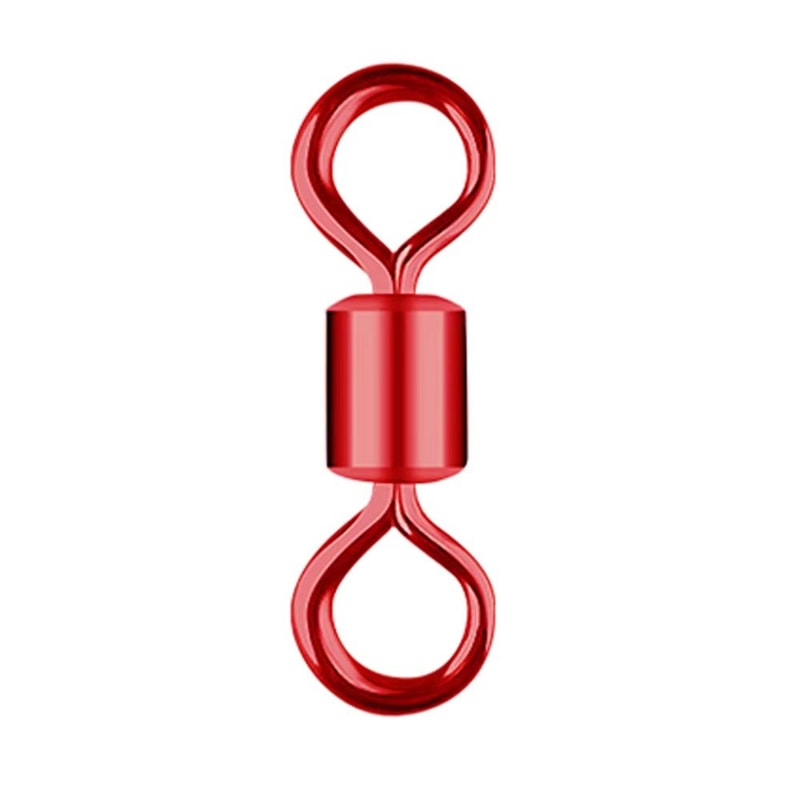 Colorful AmericanStyle Fishing Swivel Ring Connectors 100Piece Professional Tackle Set 4