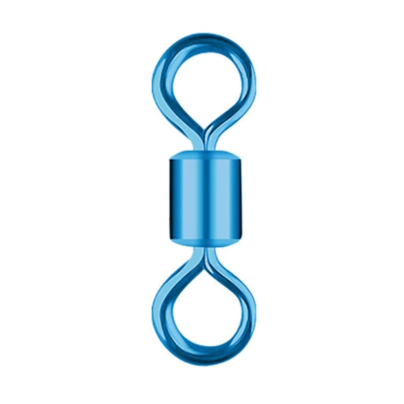 Colorful AmericanStyle Fishing Swivel Ring Connectors 100Piece Professional Tackle Set 5