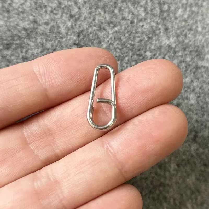 Stainless Steel Fishing Split Rings And Swivel Snap Connectors 50200pcs 5