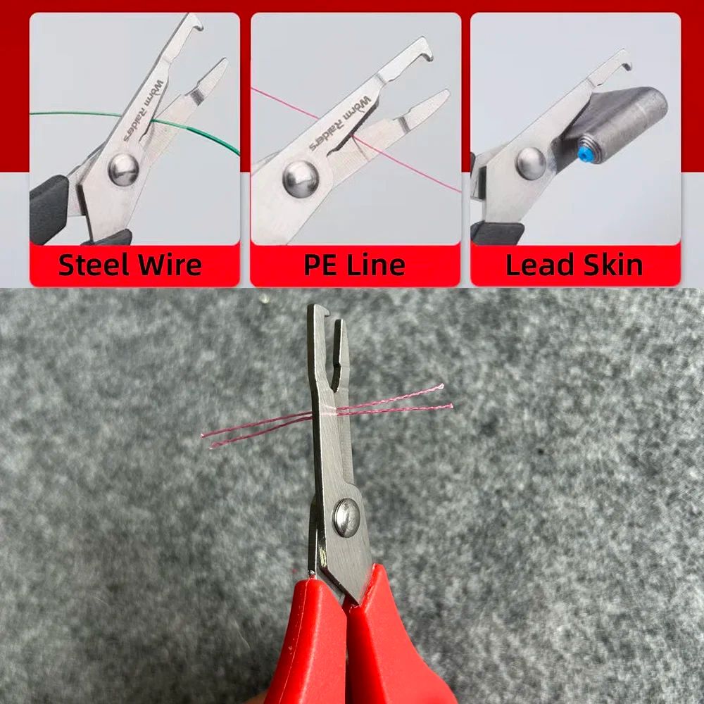 Alloy Steel Multifunctional Fishing Pliers With PE Line Cutter And Hook Remover 4