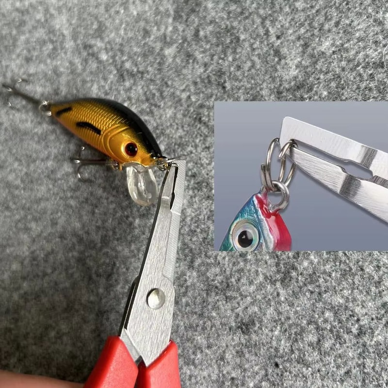 Alloy Steel Multifunctional Fishing Pliers With PE Line Cutter And Hook Remover 5