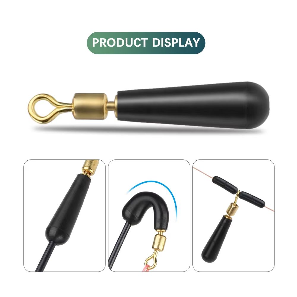 Fishing Float Base Bobber Block Rotation Drift Accessory 50Pack 2