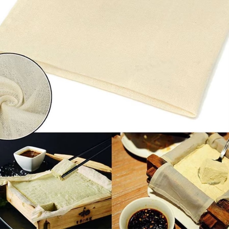 HighDensity Cotton Steamer Soy Milk Filter Cloth 2Pack 4