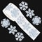 500Piece Laser Christmas Snowflake Stickers Waterproof SelfAdhesive Holiday Decorations 0